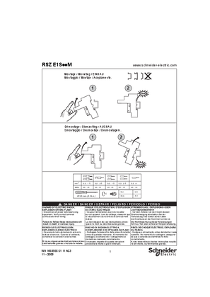 RSZE1S..M Mounting and dismantling, relays sub-bases