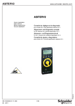 ASITERV2 Adjustment and diagnostic console, User’s manual