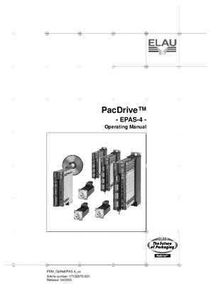 PacDrive EPAS-4 Operating Guide