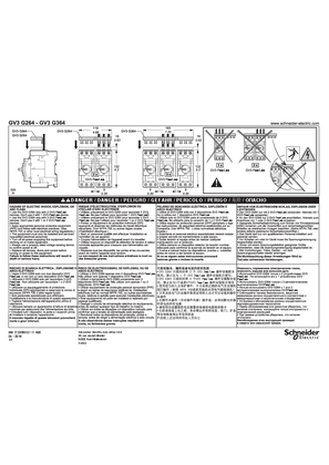 GV3 G264 G364 - Multi tape-off busbar for TeSys GV3 - Instruction sheet