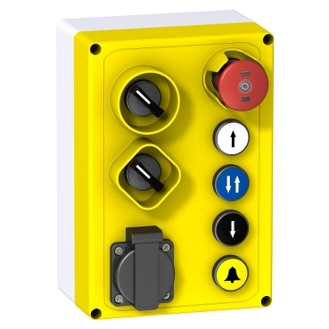Harmony XALF Schneider Electric Postes de contrôle d'inspection d'ascenseurs utilisant les centrales de commande et de signalisation de la gamme XB5 Ø 22 mm