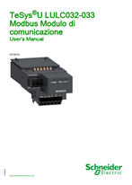 TeSys®U LULC032-033 Modbus Modulo di comunicazione User’s Manual