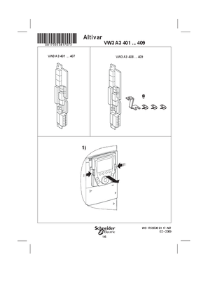 Instruction sheet - Encoder card - VW3A3401 ... 409