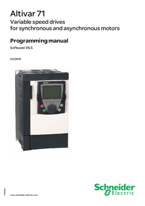 ATV71 Programming manual