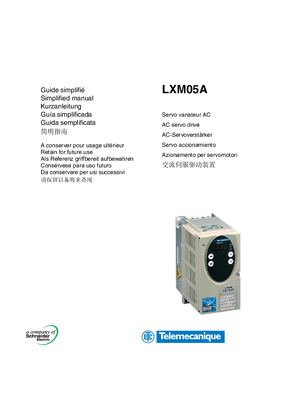 LXM05A Simplified manual
