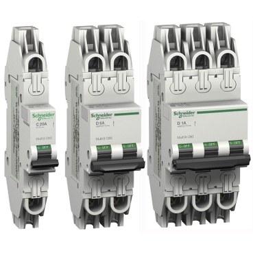 Multi 9 System UL 489 Miniature Circuit Breakers Schneider Electric Carry UL 489 rating for branch circuit protection in amperage under 10A and is UL 489, IEC 947-2, and CE marked.