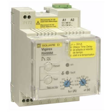 Vigirex Ground-fault Relay System Square D Ground fault protection or monitoring from 30mA to 30A