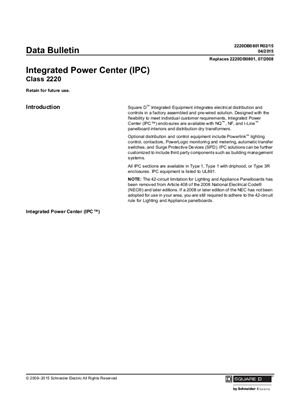 Integrated Power Center