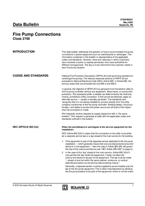 Fire Pump Connections