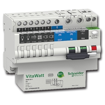 VitaWatt Schneider Electric Multi output Residual circuit breaker