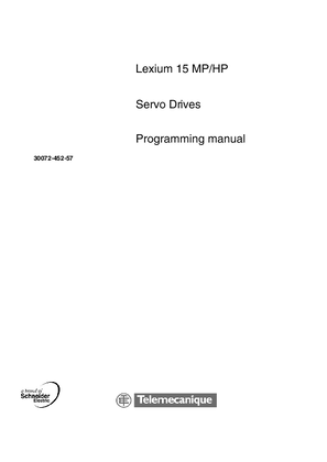 Lexium 15 MP/HP Servo Drives Programming Manual