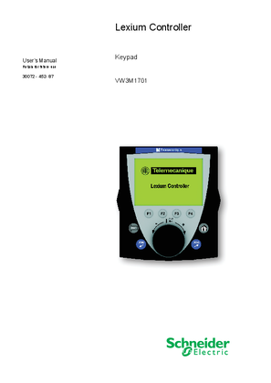 Lexium Motion Controller Keypad Manual, USA