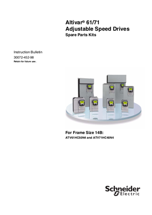 ATV61 and ATV71 Spare Parts Kits for Frame Size 14B Drives - Installation