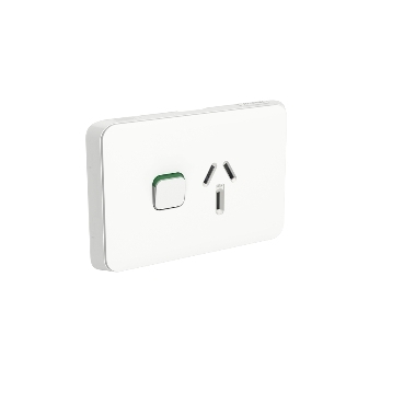 Clipsal Iconic Socket Switch, Horizontal Single, 20A, 250V