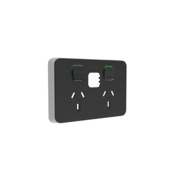 Skin Socket Twin Connected Horiz - AN