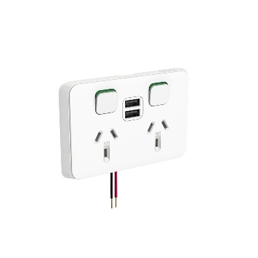 3025usb2 Iconic Power Points And Switches Clipsal