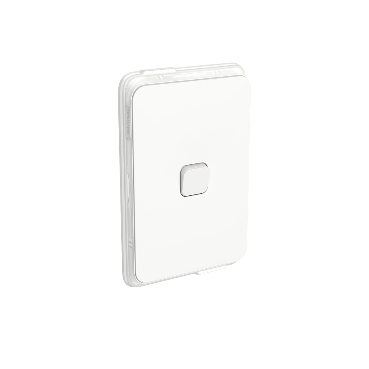Clipsal Iconic Switch, Vertical 1 Gang, 1/2 Way 10AX, 250V, IP44