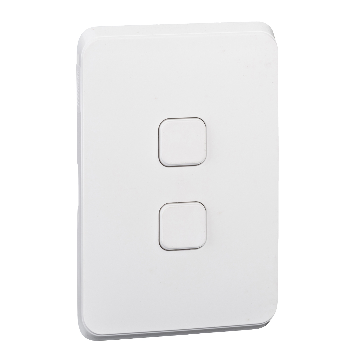 PDL Iconic - Cover Plate Switch 2-Gang - Solid White