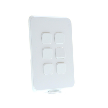 Iconic, Cover Plate Switch, 6-Gang