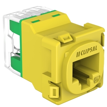 RJ45 JACK CAT6A UTP 30M YELLOW