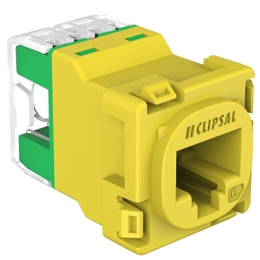 RJ45 JACK CAT6 UTP 30M YELLOW