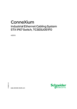 ConneXium - Industrial Ethernet Cabling System 5TX IP67 Switch, TCSESU051F0
