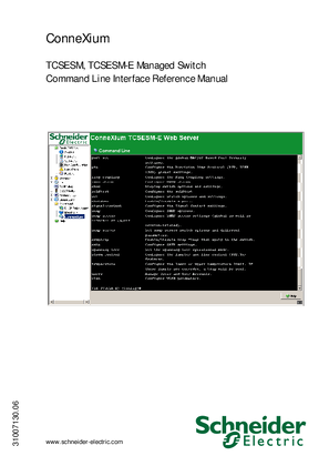 TCSESM, TCSESM-E Managed Switch Command Line Interface, Reference Manual