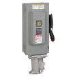 Safety switch, heavy duty, fusible, 60A, 600 VAC/VDC, 3 poles, 50 hp, NEMA 1, crouse hinds arktite