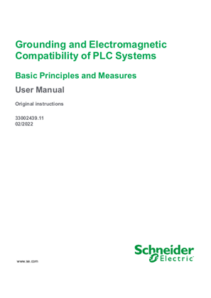 Grounding and Electromagnetic Compatibility of PLC Systems - Basic Principles and Measures, User Manual