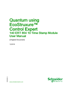 Quantum using EcoStruxure™ Control Expert - 140ERT85410 Time Stamp Module, User manual