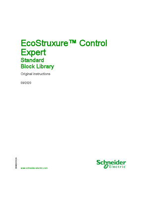 EcoStruxure™ Control Expert -  Standard Block Library
