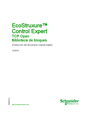EcoStruxure™ Control Expert - TCP Open, Biblioteca de bloques