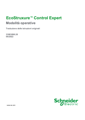 EcoStruxure™ Control Expert - Modalità operative