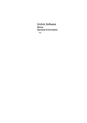 Unilink Software, User's Manual 