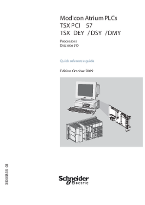 TSX PCI 57 / TSX DEY / DSY / DMY Processors, Discrete I/O