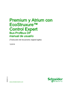 Premium y Atrium en EcoStruxure™ Control Expert - Bus Profibus DP, Manual del usuario