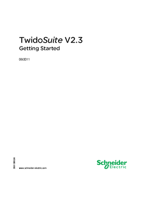 TwidoSuite V2.3, programming software - Getting started