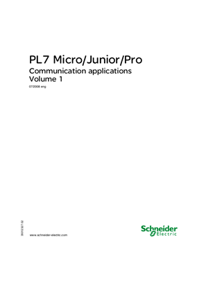 PL7 Micro/Junior/Pro Communication applications, Volume 1