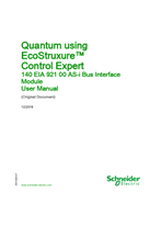 Quantum using EcoStruxure™ Control Expert- 140EIA92100 AS-i Bus Interface Module, User Manual