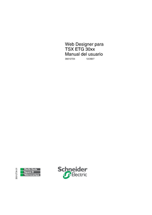Web Designer para TSXETG30xx, Manual del usuario