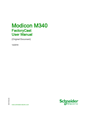 Modicon M340 - FactoryCast, User Manual