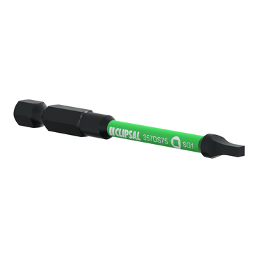 Clipsal - General Accessories, Driver Bit, Square Head, #1X75mm, Pack Of 3