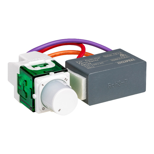 Selector switch, Clipsal Iconic, 4 positions, mechanism, Off 1 2 3, 75VA 250V, Vivid White
