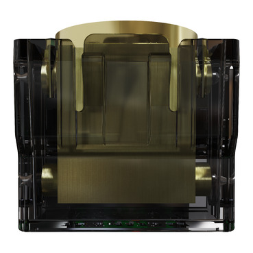 Push button adaptor, Clipsal Solis T Series, for wiser socket, brushed brass