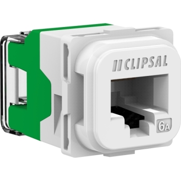 Clipsal Actassi, S-110 RJ45 Connector, 40M, Unshielded, Cat6A, Bag X 1