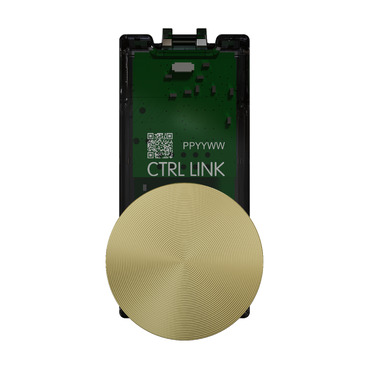 Rotary adaptor, Clipsal Solis T Series, for wiser dimmer, brushed brass