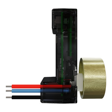 Rotary adaptor, Clipsal Solis T Series, for wiser dimmer, brushed brass