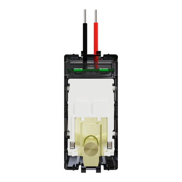 Toggle adaptor, Clipsal Solis T Series, for switch mechanism, brushed brass