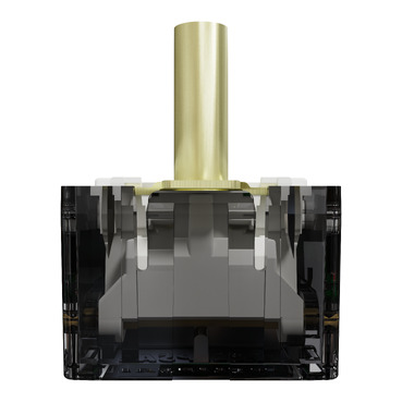 Toggle adaptor, Clipsal Solis T Series, for wiser module, brushed brass