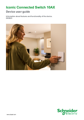 Iconic Connected Switch 10AX (Clipsal) - Device user guide